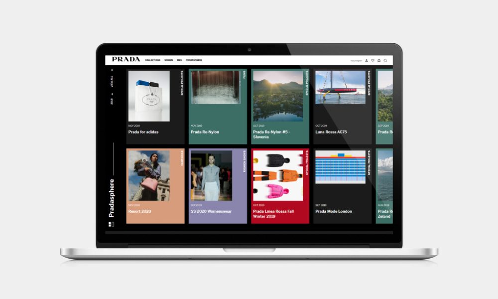 Prada будет выпускать эксклюзивные дропы Time Capsule на обновленном сайте