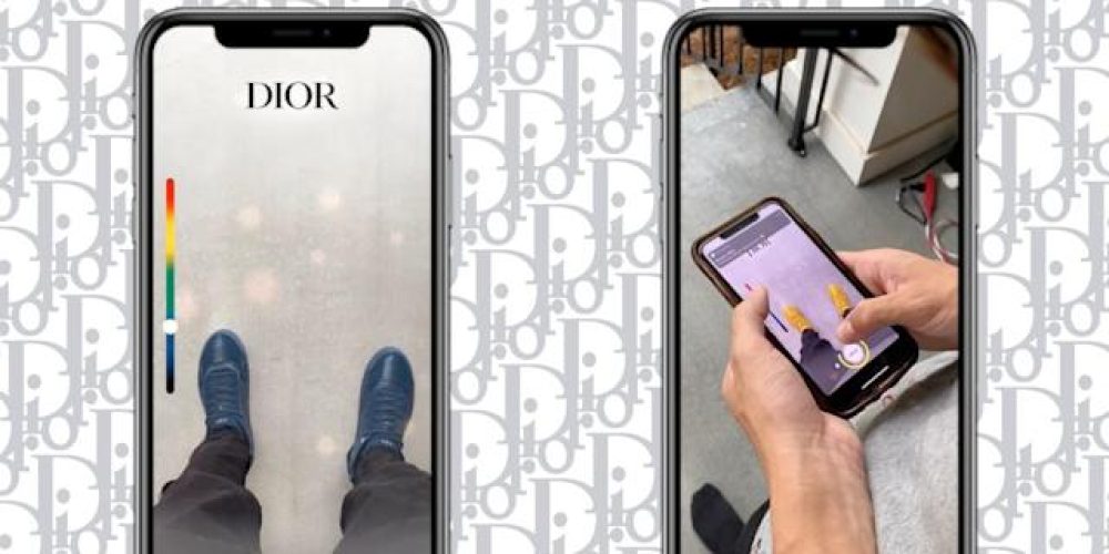 Dior выпустил линзу в Snapchat для примерки кроссовок и сумок