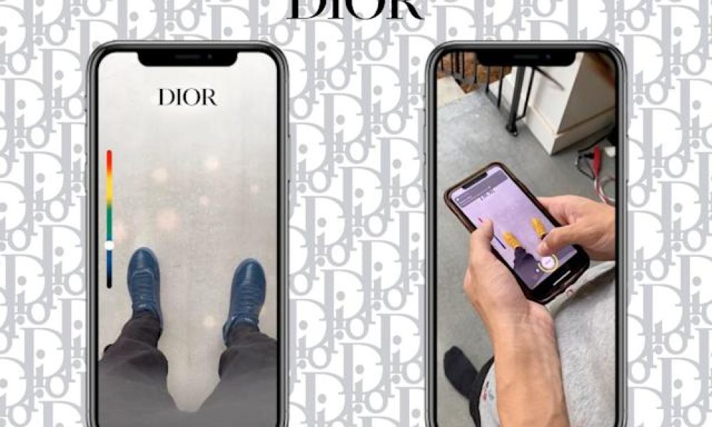 Dior выпустил линзу в Snapchat для примерки кроссовок и сумок