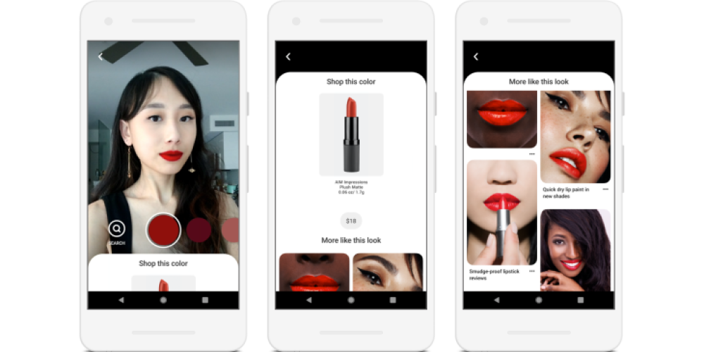 Pinterest запустил AR-функцию для тестирования макияжа