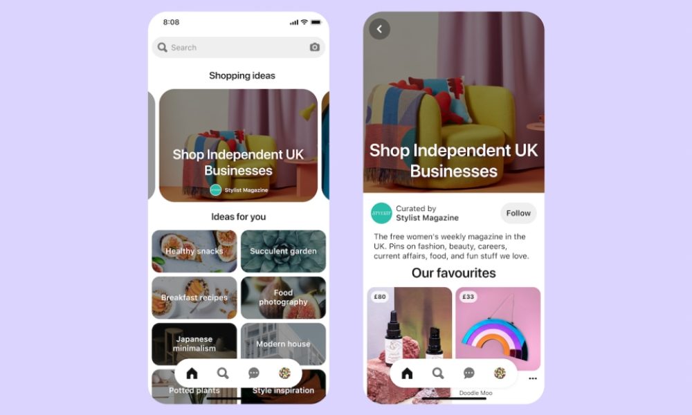 Pinterest UK запускает новые функции шоппинга в преддверии праздников