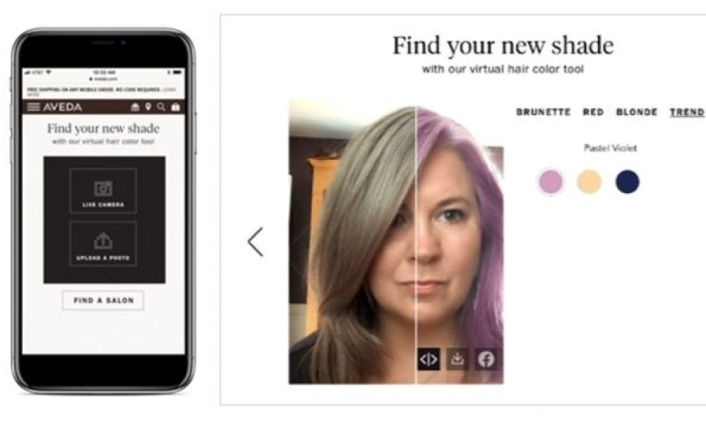Технология дополненной реальности помогает подобрать оттенок краски для волос