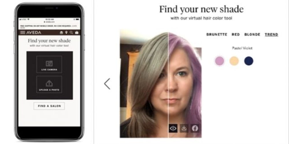 Технология дополненной реальности помогает подобрать оттенок краски для волос